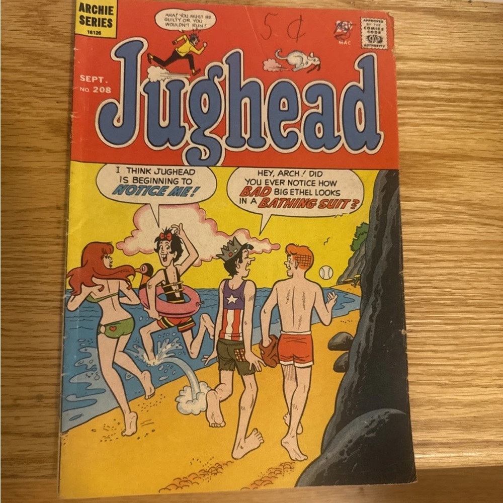 Issue 208 Jughead #208 (ARCHIE COMICS Publications, Inc. September 1972)